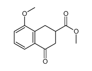 Methyl 8-methoxy-4-oxo-1,2,3,4-tetrahydro-2-naphthalenecarboxylat e结构式
