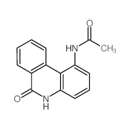 Acetamide,N-(5,6-dihydro-6-oxo-1-phenanthridinyl)-结构式