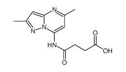 4-((2,5-Dimethylpyrazolo(1,5-a)pyrimidin-7-yl)amino)-4-oxobutanoic aci d结构式