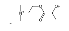 2-(2-hydroxypropanoyloxy)ethyl-trimethylazanium,iodide Structure