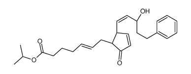 propan-2-yl (Z)-7-[(1R,2S)-2-[(E,3R)-3-hydroxy-5-phenylpent-1-enyl]-5-oxocyclopent-3-en-1-yl]hept-5-enoate Structure