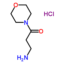 3-氨基-1-吗啉-4-丙烷-1-酮盐酸盐结构式