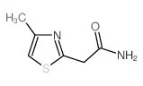2-(4-甲基-1,3-噻唑-2-基)乙酰胺结构式