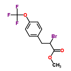 Methyl 2-bromo-3-[4-(trifluoromethoxy)phenyl]-propionate Structure