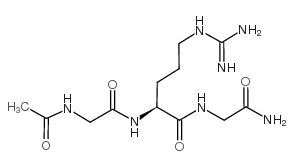 Ac-Gly-Arg-Gly-NH2 Structure