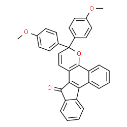Benzo[3,4]fluoreno[2,1-b]pyran-13(3H)-one,3,3-bis(4-methoxyphenyl)- Structure