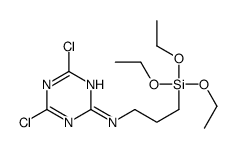 4,6-dichloro-N-(3-triethoxysilylpropyl)-1,3,5-triazin-2-amine结构式