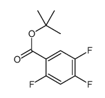 tert-butyl 2,4,5-trifluorobenzoate结构式