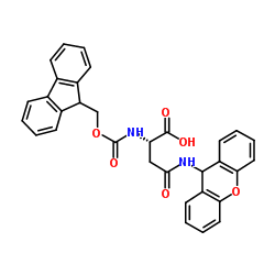 Nα-Fmoc-Nγ-黄嘌呤-L-天冬酰胺结构式