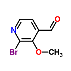 2-溴-3-甲氧基-4-吡啶甲醛结构式