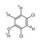 2,4-Dichlorophenol-d4 Structure