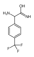 2-氨基-2-[4-(三氟甲基)苯基]乙酰胺结构式