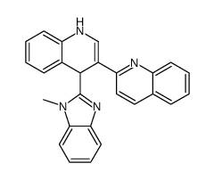 2-[4-(1-methylbenzimidazol-2-yl)-1,4-dihydroquinolin-3-yl]quinoline结构式