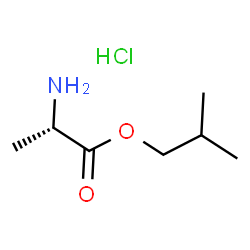2-甲基丙基(2S)-2-氨基丙酸酯 盐酸盐结构式