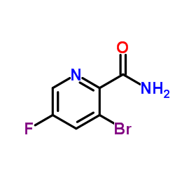 3-Bromo-5-fluoro-2-pyridinecarboxamide Structure
