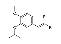 β,β-dibromo-3-isopropoxy-4-methoxystyrene Structure