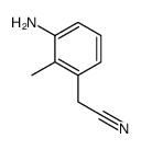 Benzeneacetonitrile, 3-amino-2-methyl- (9CI) Structure