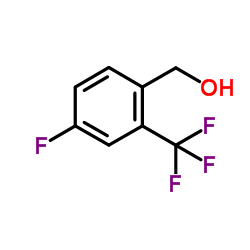 4-氟-2-(三氟甲基)苯甲醇结构式