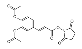 3,4-di-O-acetylcaffeic acid N-hydroxysuccinimidyl ester Structure