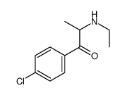 1-(4-chlorophenyl)-2-(ethylamino)propan-1-one结构式