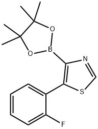 5-(2-Fluorophenyl)thiazole-4-boronic acid pinacol ester Structure