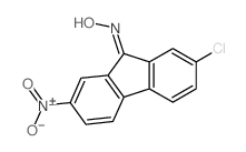 9H-Fluoren-9-one,2-chloro-7-nitro-, oxime结构式