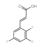 2,3,5-trifluorocinnamic acid Structure