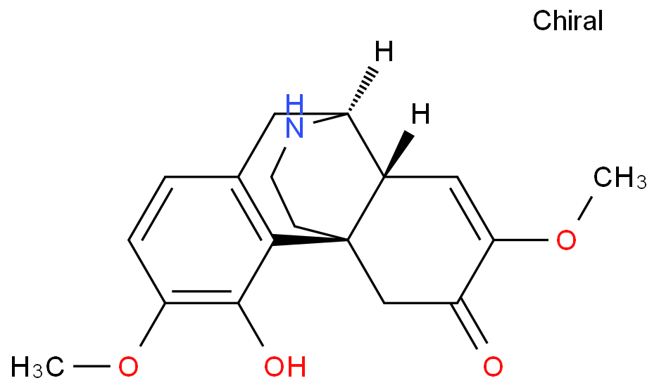 (9α,13α,14α)-4-Hydroxy-3,7-dimethoxy-7,8-didehydromorphinan-6-one结构式