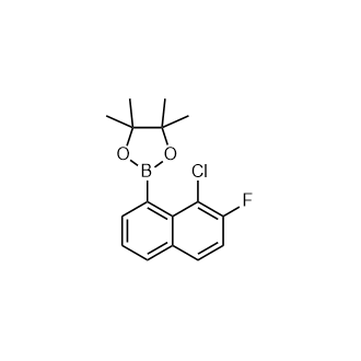 2-(8-氯-7-氟萘-1-基)-4,4,5,5-四甲基-1,3,2-二氧杂硼烷结构式