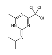 4-methyl-N-propan-2-yl-6-(trichloromethyl)-1,3,5-triazin-2-amine结构式