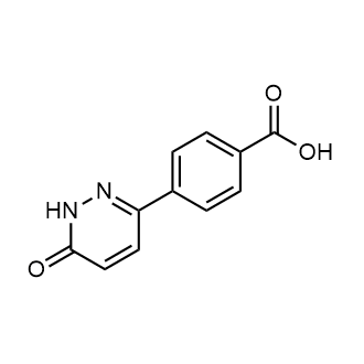 4-(6-氧代-1,6-二氢哒嗪-3-基)苯甲酸结构式