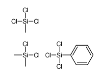二氯二甲基硅烷与三氯甲基硅烷和三氯苯基硅烷的聚合物结构式