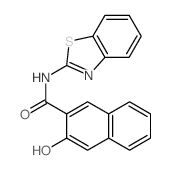 2-Naphthalenecarboxamide,N-2-benzothiazolyl-3-hydroxy- structure
