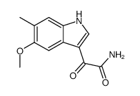 (5-methoxy-6-methyl-1H-3-indolyl)glyoxylamide Structure