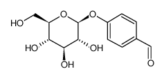 p-Hydroxybenzaldehyde glucoside Structure