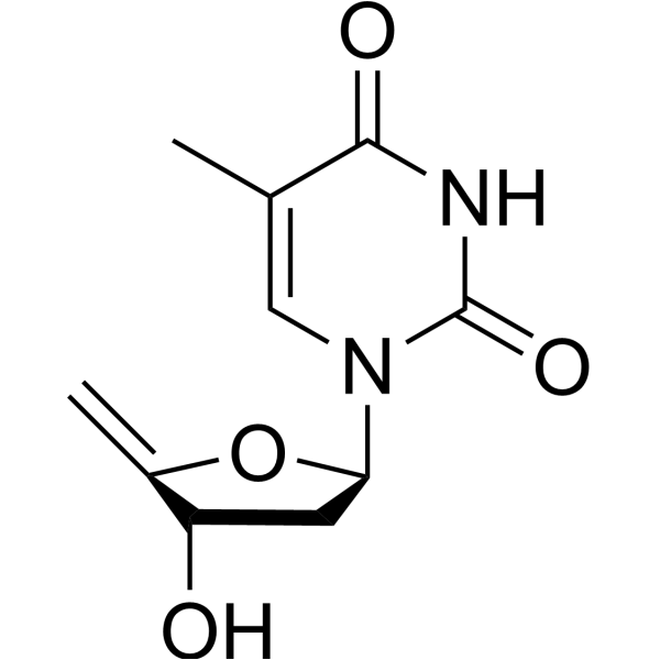 4’,5’-Didehydro-5’-deoxy thymidine Structure
