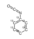 苯基-13C6异氰酸酯结构式