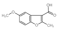 5-甲氧基-2-甲基苯并呋喃-3-羧酸结构式