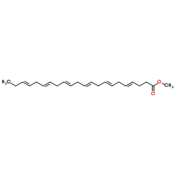 |cis|-4,7,10,13,16,19-Docosahexaenoic acid methyl ester Structure