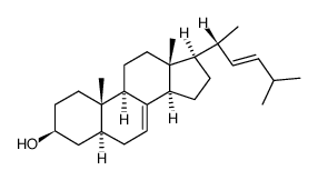 (22E)-24,24-Dimethyl-5α-chola-7,22-diene-3β-ol结构式
