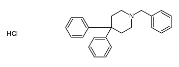 1-benzyl-4,4-diphenylpiperidine,hydrochloride结构式