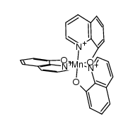 tris-(8-oxyquinolinato)manganese(III) Structure