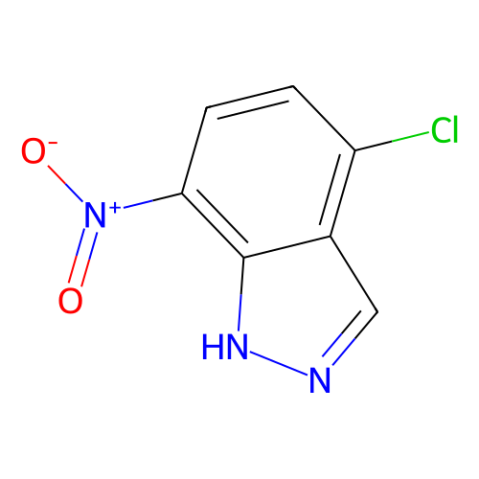 4-氯-7-硝基吲唑结构式