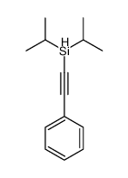 2-phenylethynyl-di(propan-2-yl)silane Structure