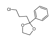 2-(3-chloropropyl)-2-phenyl-1,3-dioxolane结构式