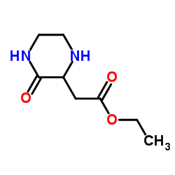 2-(3-氧-2-哌嗪基)乙酸乙酯结构式