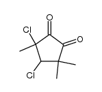 3,4-dichloro-3,5,5-trimethyl-1,2-cyclopentanedione Structure
