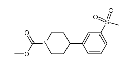 1-methoxycarbonyl-4-[3-(methylsulfonyl)phenyl]piperidine结构式