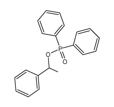 Diphenylphosphinsaeure-1-methyl-benzylester结构式