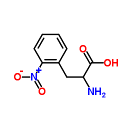 2-氨基-3-(2-硝基苯基)丙酸结构式